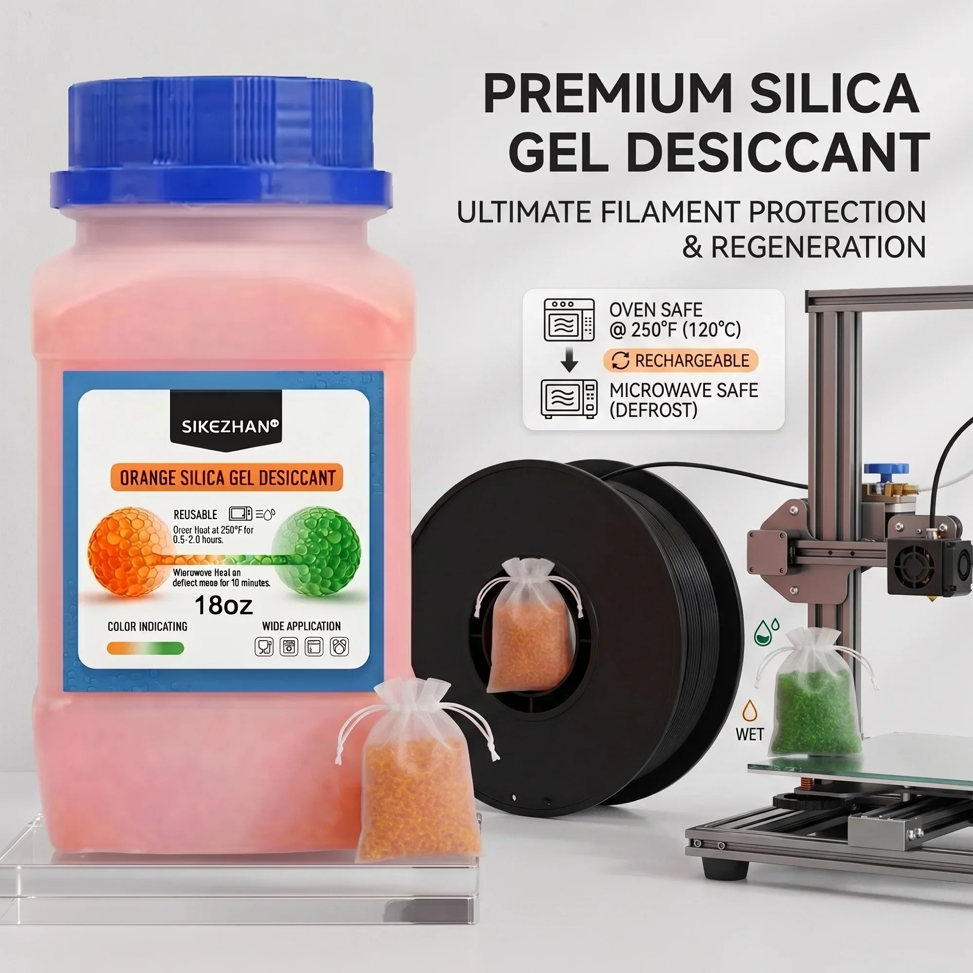 Enclosure 3D Printer - مجفف خيوط طابعة ثلاثية الأبعاد، حبيبات