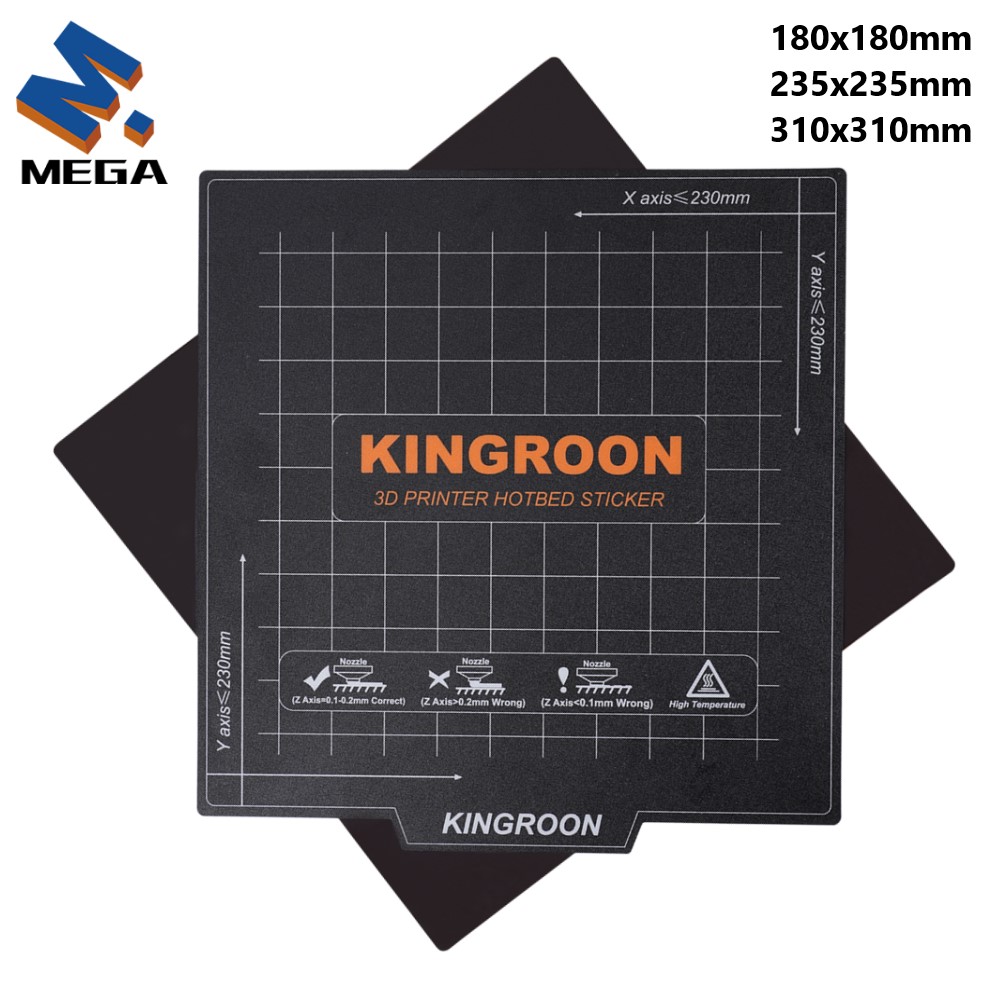 3D Printer Stand - KINGROON مرنة المغناطيسي Heatbed 180x180/235x235 مللي