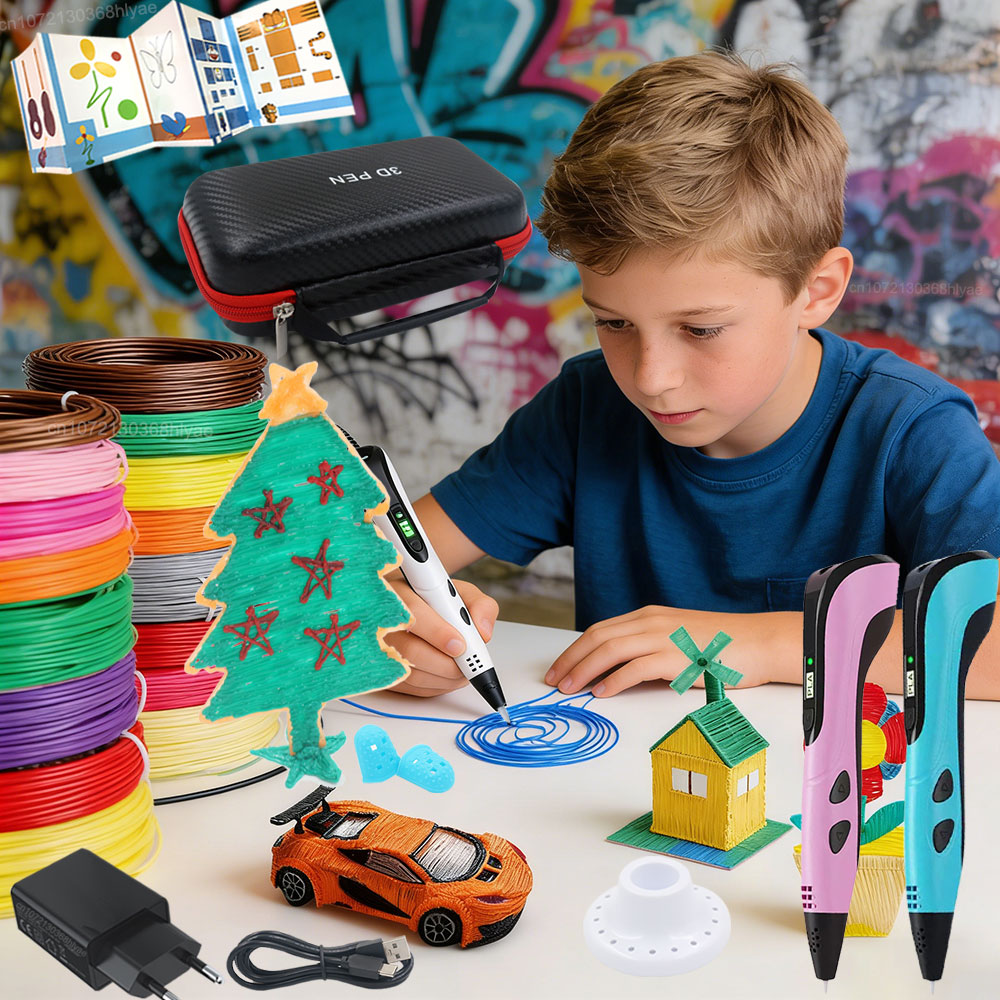 Pla Filament - قلم طباعة ثلاثي الأبعاد للأطفال مع
