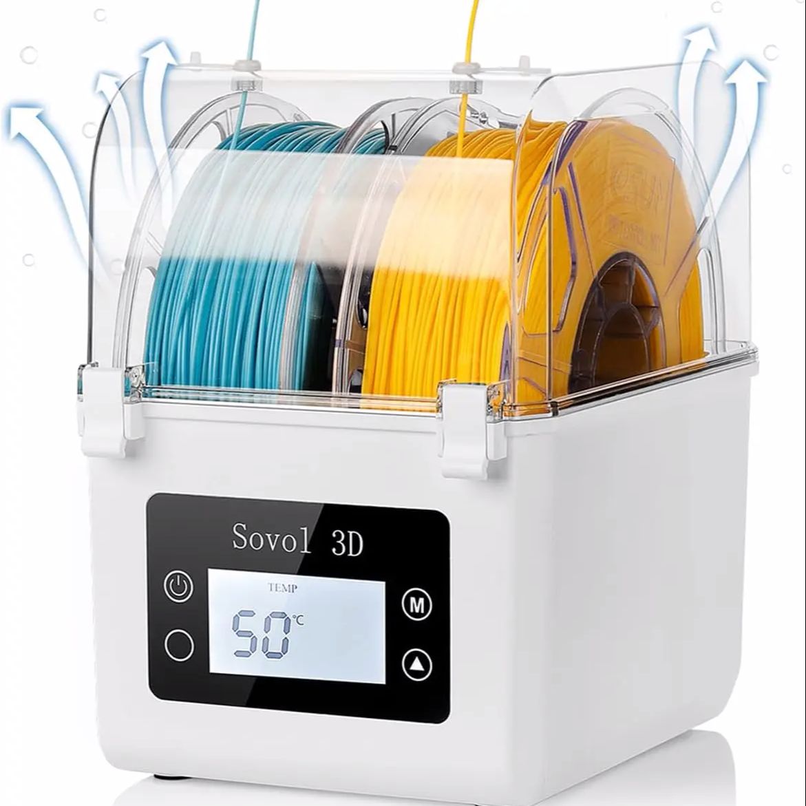 Enclosure 3D Printer - حامل بكرة مجفف خيوط الطابعة مع