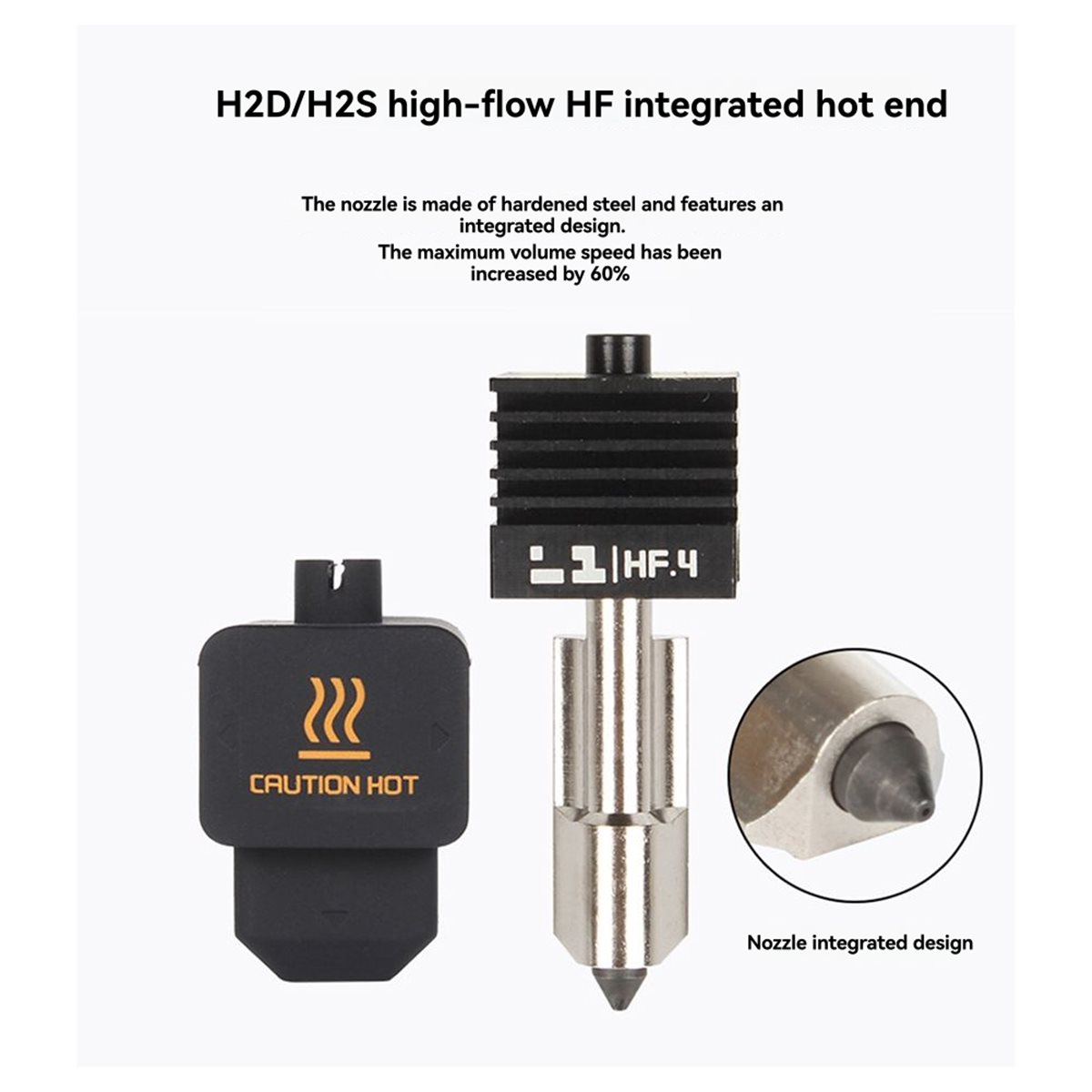 Hotend 0.4Mm - A64I طقم هوت إند H2D H2S