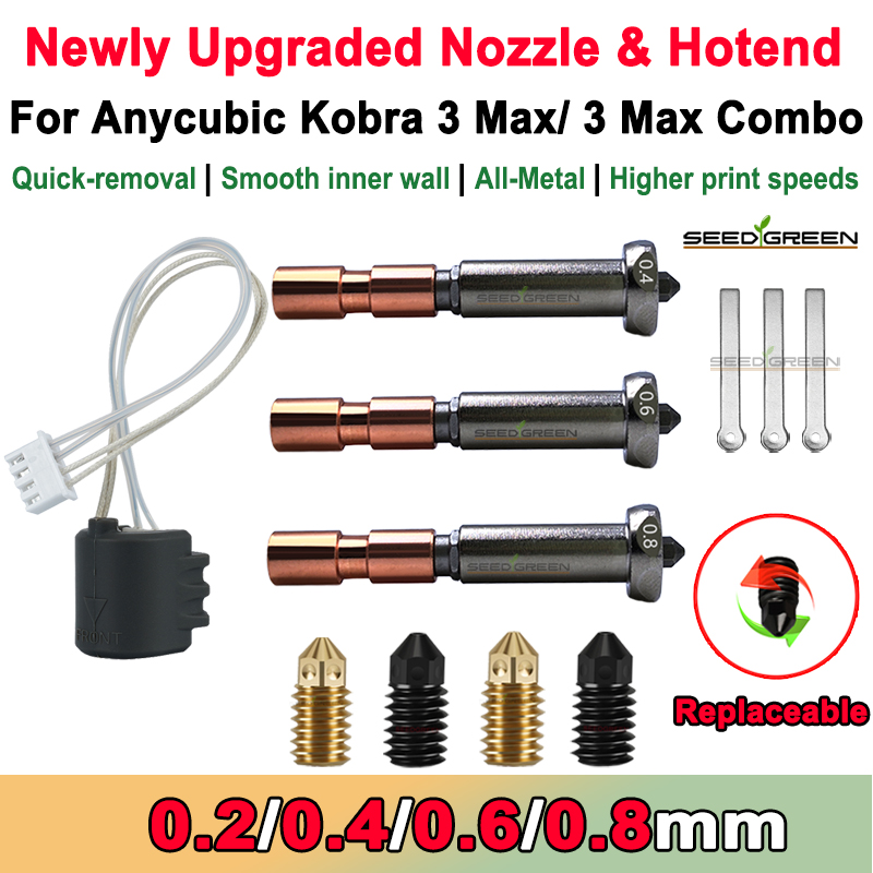 ترقية فوهة ل Anycubic Kobra 3  - مراجعة Hotend 0.4Mm وسعره